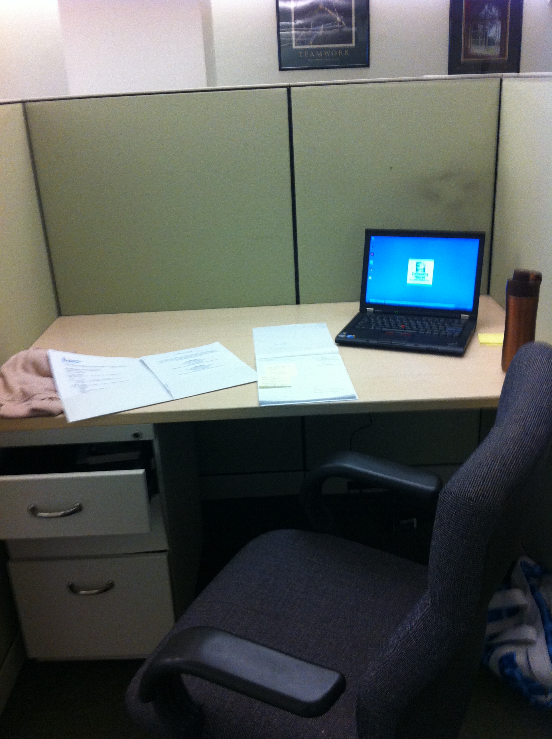 This is where I sit and get my work done!