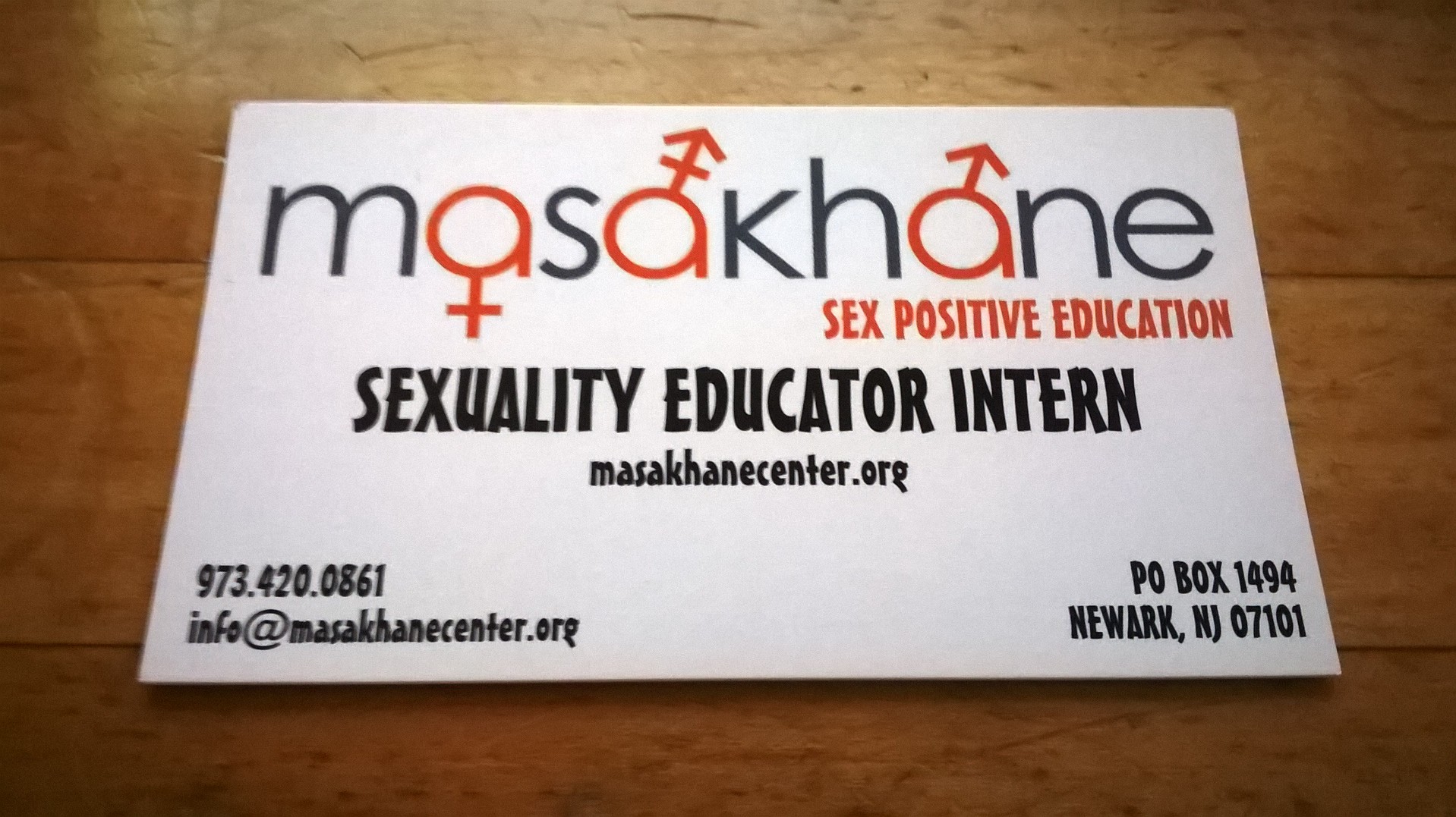 Even more official - a business card! 